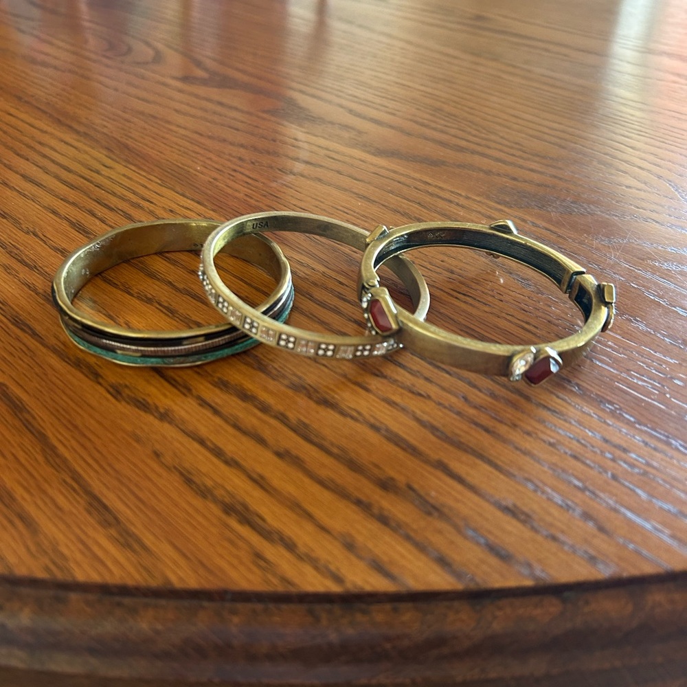 Silpada Vintage Brass Bracelet Trio